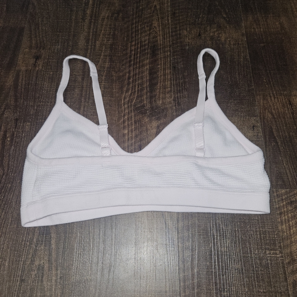 Negative Underwear Soft Pink Seamless Ribbed Bralette - Picture 3 of 5